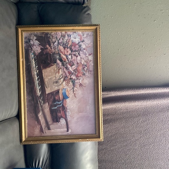 Antique painting been around since grandma days 1914